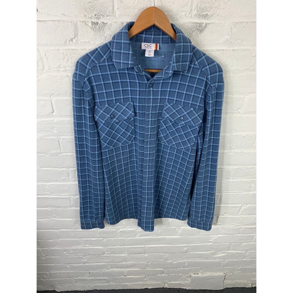 C&C California Men's Parker Plaid Flannel Button Up Shirt Long Sleeve Size Small
